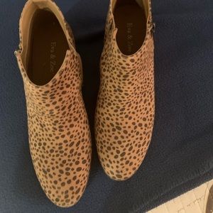 Leopard booties